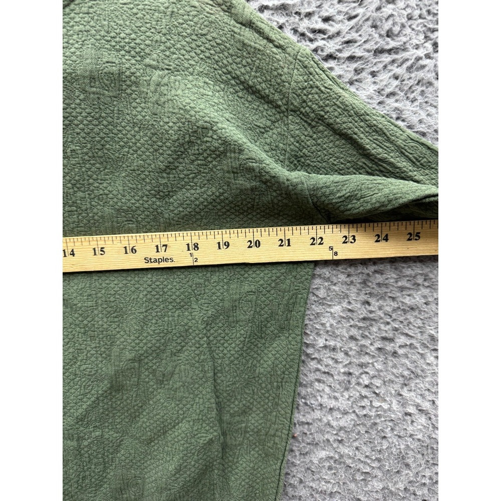 Black‎ Crane Floral Quilted Short Sleeve T-Shirt Dress Green Womens Size S - Picture 12 of 16